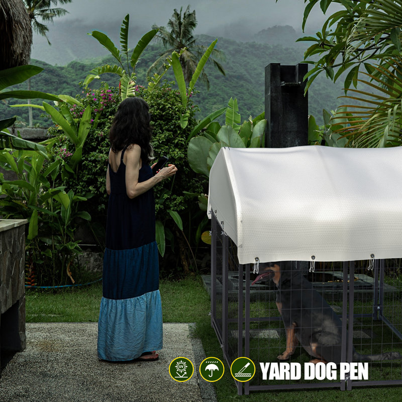 Dog yard pen best sale